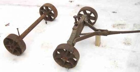 Unknown Engine Cart and Baker Monitor VJ and Lindsay-Alamo Engines Image